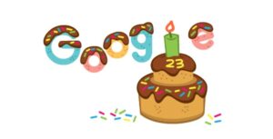 Google Doodle : Selamat Ulang Tahun Ke-23 Google