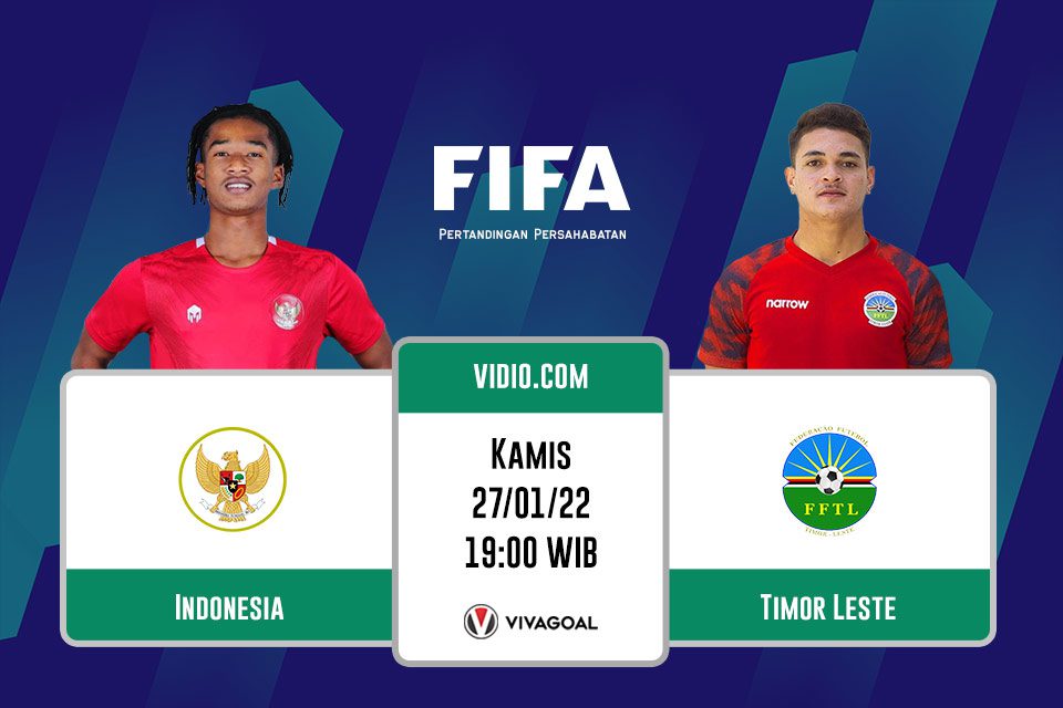 Link Live Streaming Nonton TimNas Indonesia Vs Timor Leste, Vidio