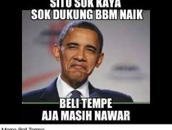 Meme Harga BBM Naik