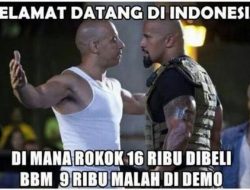 Meme Harga BBM Naik