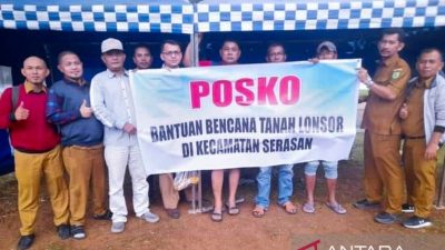 Pasca Longsor di Pulau Serasan, Warga Natuna Buka Posko Bantuan