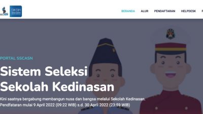 Pendaftaran Sekolah Kedinasan