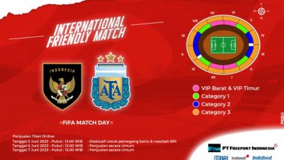 WAR Tiket Nonton Indonesia Vs Argentina: Informasi Pembelian dan Cara Beli Tiket