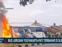 Bus PO Haryanto Rute Yogyakarta-Pati Terbakar di Sleman, Semua Penumpang Selamat!